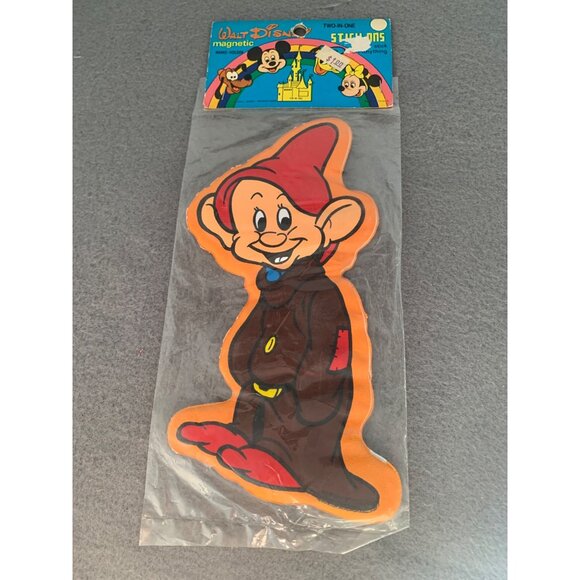 Disney Dwarf Dopey Magnetic Puffy Memo Holder Wall Art Set - New - Picture 1 of 5